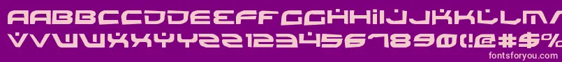 Battlev2r Font – Pink Fonts on Purple Background