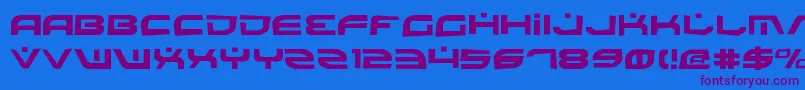 Battlev2r Font – Purple Fonts on Blue Background