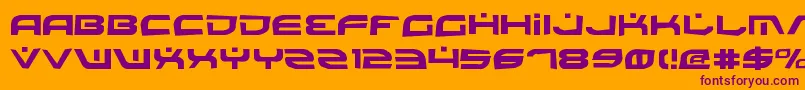 Battlev2r Font – Purple Fonts on Orange Background