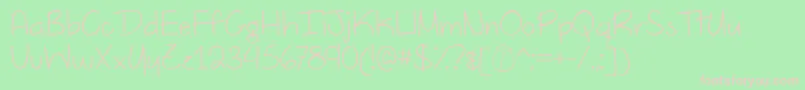 DutchTulipsTtf Font – Pink Fonts on Green Background