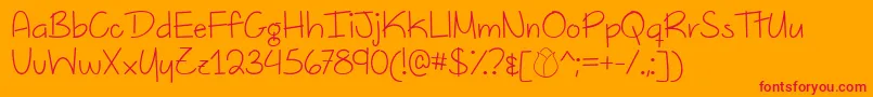 DutchTulipsTtf Font – Red Fonts on Orange Background