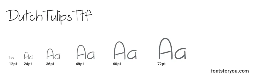 DutchTulipsTtf font sizes