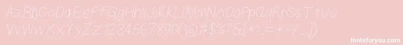 fuente Kabinabdobl – Fuentes Blancas Sobre Fondo Rosa