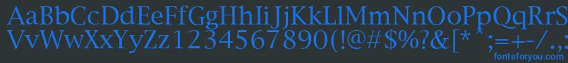 NewYorkPlain.001.003 Font – Blue Fonts on Black Background