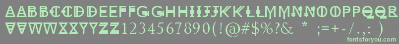 Więcej informacji o czcionce New York Czcionka New York – zielone czcionki na szarym tle