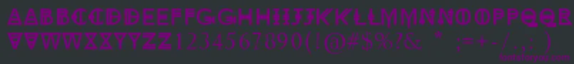 New York Font – Purple Fonts on Black Background