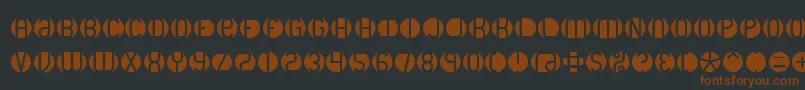 Dblayer2 Font – Brown Fonts on Black Background