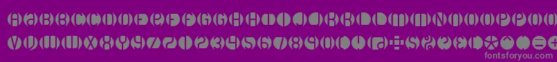 Dblayer2 Font – Gray Fonts on Purple Background