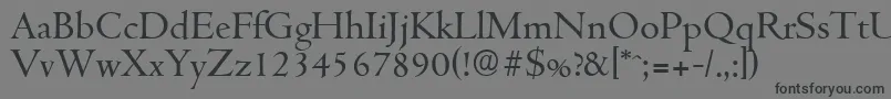 CambridgeserialRegular Font – Black Fonts on Gray Background