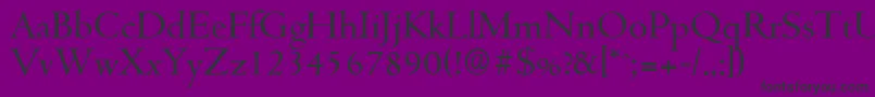 fuente CambridgeserialRegular – Fuentes Negras Sobre Fondo Morado