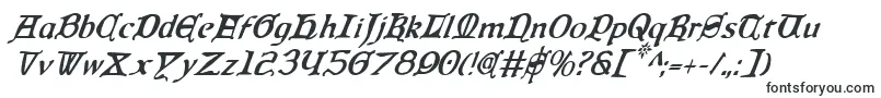QueenCountryCondensedItalic Font – New Fonts