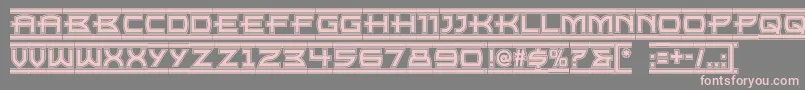 Empirestatenf Font – Pink Fonts on Gray Background