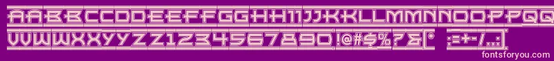 Empirestatenf Font – Pink Fonts on Purple Background
