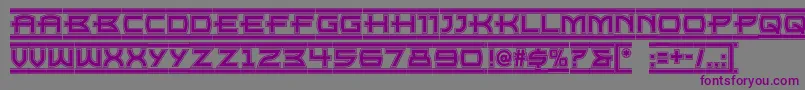 Шрифт Empirestatenf – фиолетовые шрифты на сером фоне
