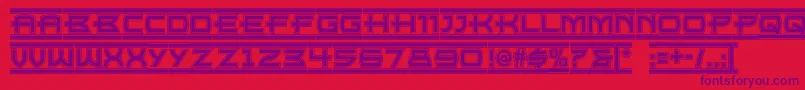Empirestatenf Font – Purple Fonts on Red Background