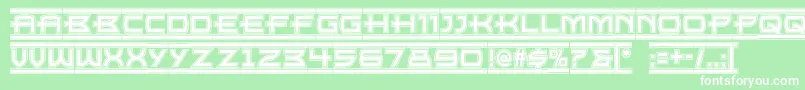 Empirestatenf Font – White Fonts on Green Background