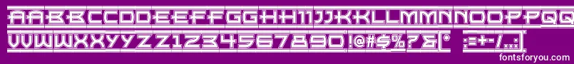 Empirestatenf Font – White Fonts on Purple Background