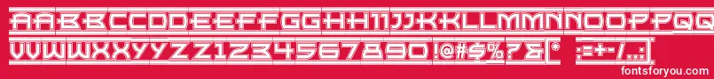 Empirestatenf Font – White Fonts on Red Background
