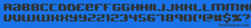 Jawbreak Font – Black Fonts on Blue Background