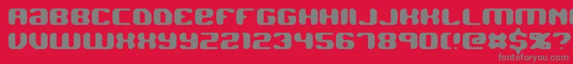 Jawbreak Font – Gray Fonts on Red Background