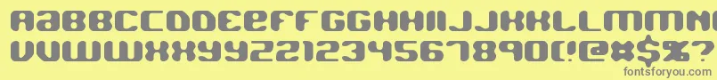 Jawbreak Font – Gray Fonts on Yellow Background