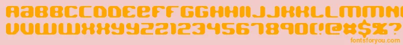 Jawbreak Font – Orange Fonts on Pink Background