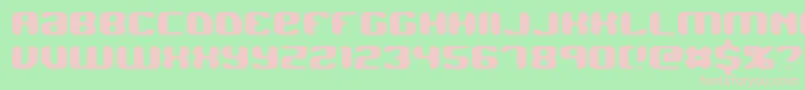 Jawbreak Font – Pink Fonts on Green Background