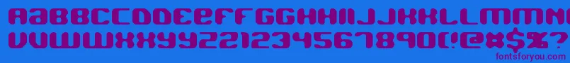 Jawbreak Font – Purple Fonts on Blue Background