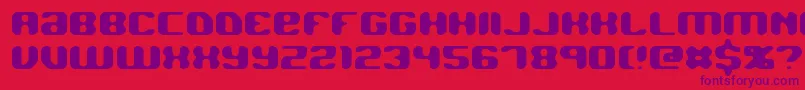 Jawbreak Font – Purple Fonts on Red Background