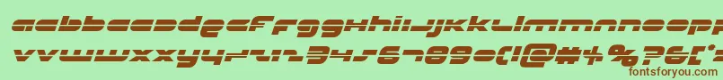 Unisollaserital Font – Brown Fonts on Green Background