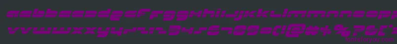 Unisollaserital Font – Purple Fonts on Black Background