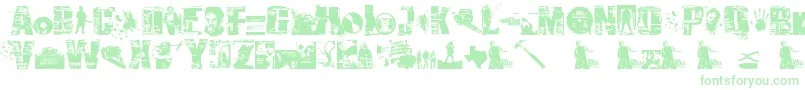 SurvivalHorror-Schriftart – Grüne Schriften