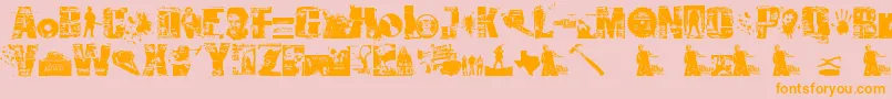More about SurvivalHorror Font SurvivalHorror Font – Orange Fonts on Pink Background