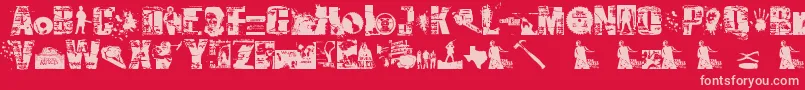 More about SurvivalHorror Font SurvivalHorror Font – Pink Fonts on Red Background