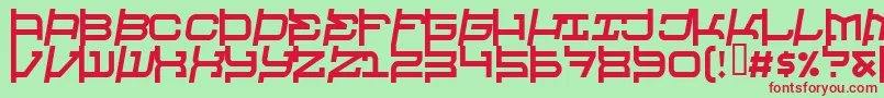 Raveheart Font – Red Fonts on Green Background