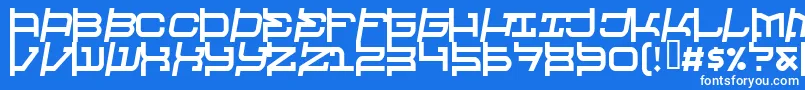 フォントRaveheart – 青い背景に白い文字