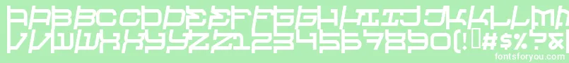 Raveheart Font – White Fonts on Green Background