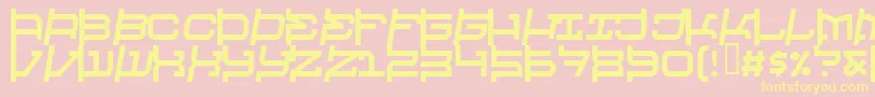 Raveheart Font – Yellow Fonts on Pink Background
