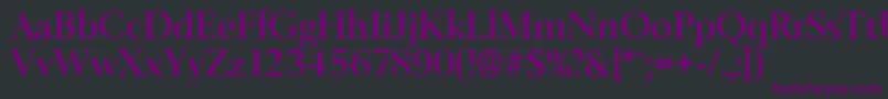 BelfastserialMediumRegular Font – Purple Fonts on Black Background