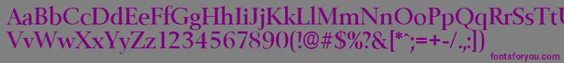 BelfastserialMediumRegular Font – Purple Fonts on Gray Background