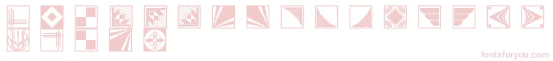Decobordersnf Font – Pink Fonts on White Background