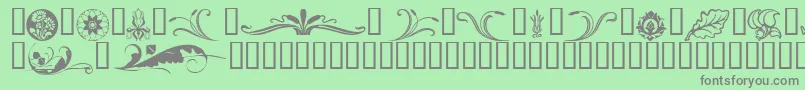 More about Fts2 Font Fts2 Font – Gray Fonts on Green Background