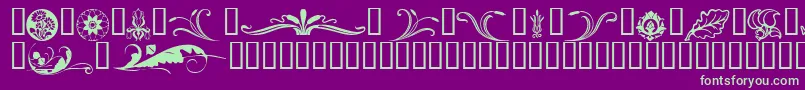 More about Fts2 Font Fts2 Font – Green Fonts on Purple Background