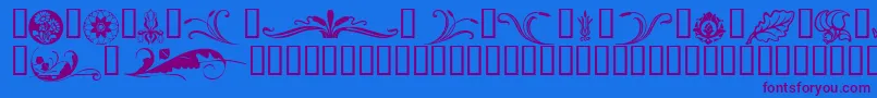 Fts2 Font – Purple Fonts on Blue Background