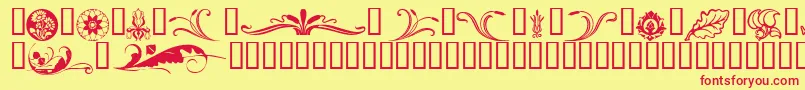 Fts2 Font – Red Fonts on Yellow Background
