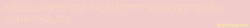 Obscura Font – Yellow Fonts on Pink Background