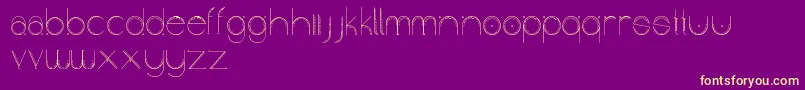 Obscura Font – Yellow Fonts on Purple Background