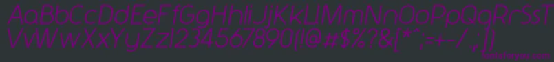 fuente Y2kNeophyteItalic – Fuentes Moradas Sobre Fondo Negro