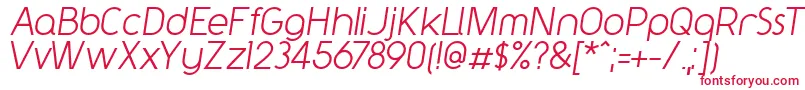 Czcionka Y2kNeophyteItalic – czerwone czcionki