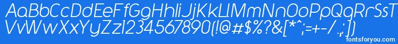 fuente Y2kNeophyteItalic – Fuentes Blancas Sobre Fondo Azul